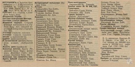 Ялтушков в справочнике "Весь Юго-Западный край", 1913