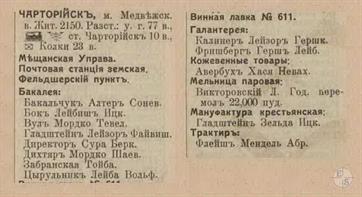 Chartoryysk in the 1913 reference book 