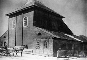 Synagogue in Poryck, 1934. Photo by Jan Bulhak