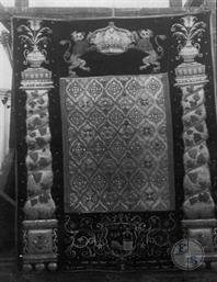 Parokhet in synagogue,1916. Phot. Juliusz Kłos