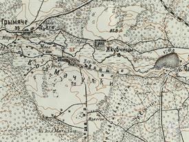 Еврейская колония Мачулки на двухверстовой карте Украины 1930 года