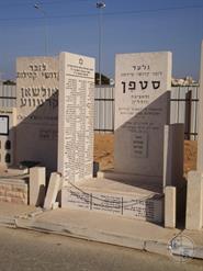 Memorial sign to the victims of the Holocaust in Stepan in the cemetery in Holon, Israel