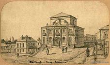 Староместная синагога на рисунке