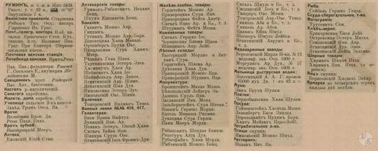 Ружин в справочнике "Весь Юго-Западный край", 1913